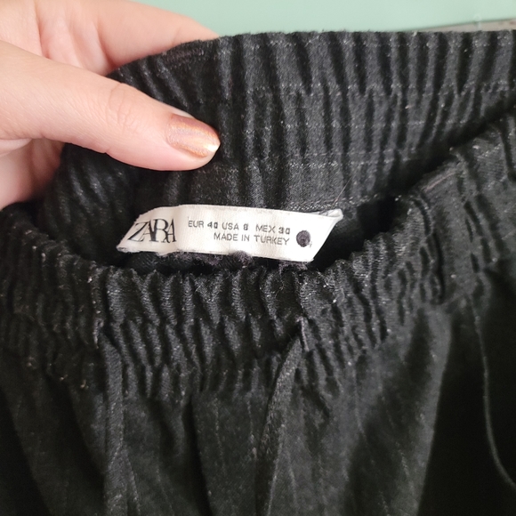 Zara S8 Pinstriped Pull on Pants - Picture 4 of 4